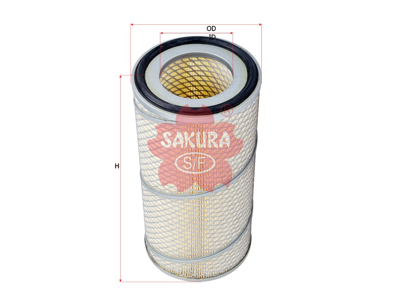SAKURA,, Air Filter (Element), 6487800, A-5628, HITACHI
