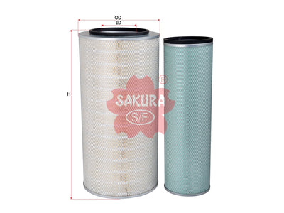 SAKURA,, Air Filter (Element), 561-02-12330+561-02-12320, A-5629-S, CATERPILLAR