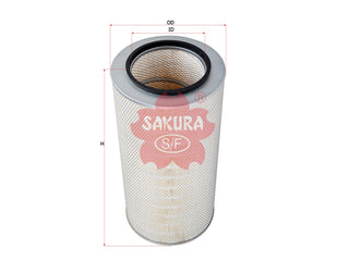 SAKURA,, Air Filter (Element), 4722038802A, A-5629, HITACHI