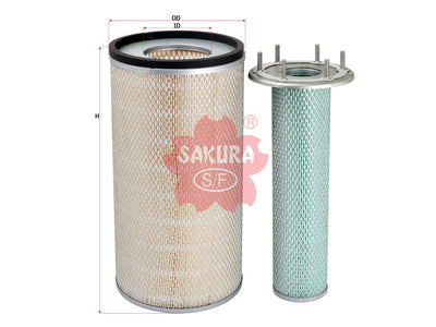 SAKURA,, Air Filter (Element), 6110-80-730