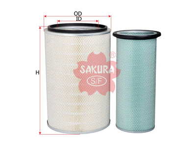 SAKURA,, Air Filter (Element), 16546-ND01J, A-5658-S, ALLIS CHALMERS