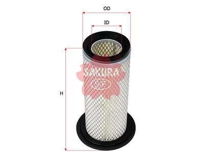 SAKURA,, Air Filter (Element), 3EB01-25830, A-5665, KUBOTA