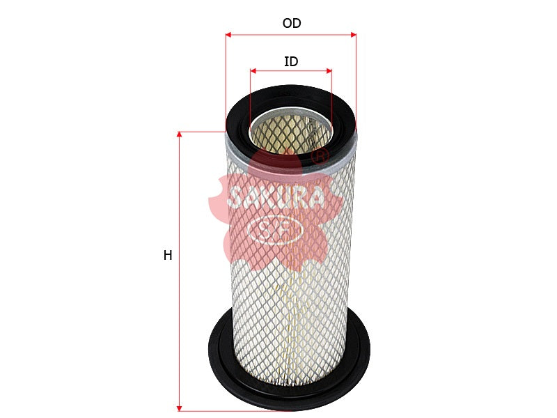 SAKURA,, Air Filter (Element), 3EB01-25830, A-5665, KUBOTA