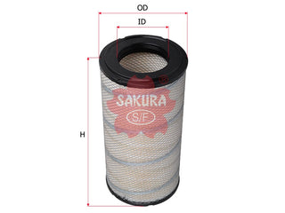 SAKURA,, Air Filter (Element), AT178516, A-5666, JOHN DEERE
