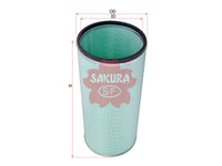 SAKURA,, Air Filter (Element), 52146966, A-5715, INGERSOLL RAND