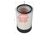 กรองอากาศ(ธาตุ) SAKURA, 1109A5DQ010, A-57250, KING LONG (122907)
