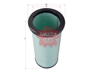 SAKURA,, Air Filter (Element), 1109-03726, A-57410, YUTONG