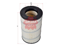 ไส้กรองอากาศ(ไส้กรอง) SAKURA, ME782640, A-5801, FUSO (124875)