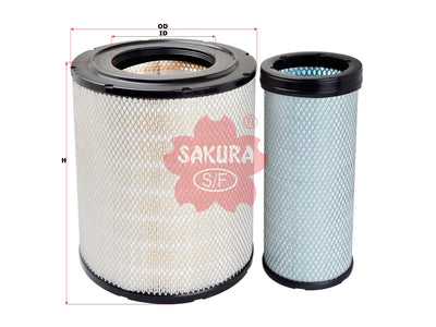 SAKURA,, Air Filter (Element), ME294850+ME160952, A-5803M-S, FUSO