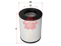 SAKURA,, Air Filter (Element), ME413501, A-5803M, FUSO