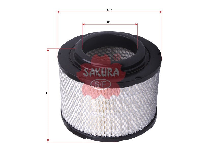 ไส้กรองอากาศ(ไส้กรอง) SAKURA, WE01-13-Z40, A-5903, TOYOTA (124057)