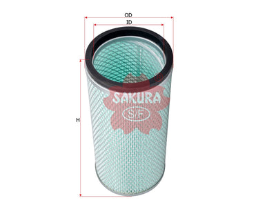 SAKURA,, Air Filter (Element), 7Y0403, A-6007, HITACHI