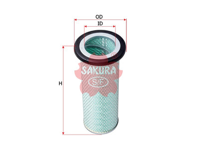 SAKURA,, Air Filter (Element), 16546-99409, A-6008, INGERSOLL RAND