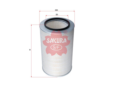 SAKURA,, Air Filter (Element), AY120-SZ504, A-6010, HITACHI