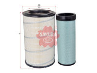 SAKURA,, Air Filter (Element), 1-14215203-0+1-14215217-0, A-6014M-S, ISUZU
