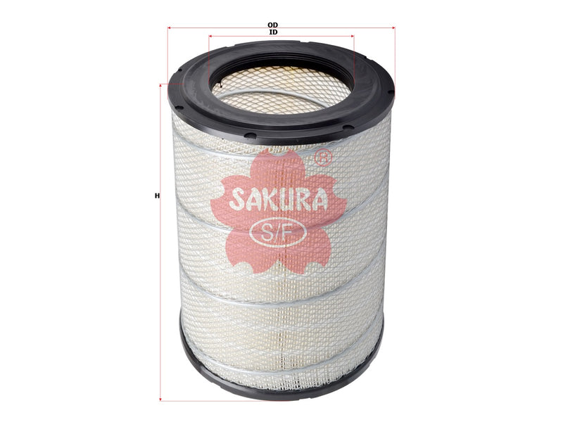 SAKURA,, Air Filter (Element), AY120-SZ503, A-6014, ISUZU