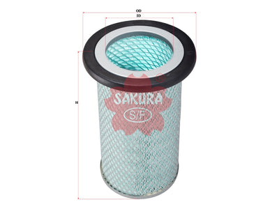 กรองอากาศ(ธาตุ) SAKURA, 1-14215157-0, A-6016, ISUZU (125605)