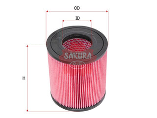 SAKURA,, Air Filter (Element), V9112-Z205, A-6017, NISSAN