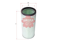 SAKURA,, Air Filter (Element), 1-899614279, A-6031, ISUZU
