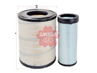 SAKURA,, Air Filter (Element), 8-98071423-0+8-98071424-0, A-6038-S, ISUZU