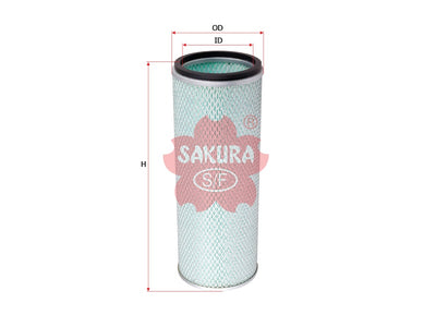 SAKURA,, Air Filter (Element), 16546-97002, A-6107, NISSAN