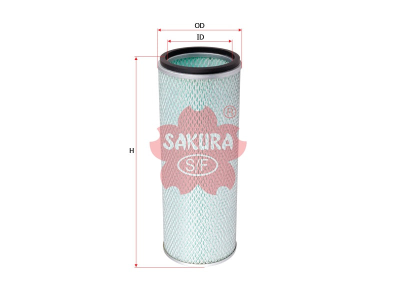 SAKURA,, Air Filter (Element), 16546-97002, A-6107, NISSAN