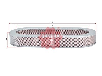 Air Filter (ဒြပ်စင်)၊ SAKURA၊ 25042131၊ A-6110၊ SUBARU (124152)