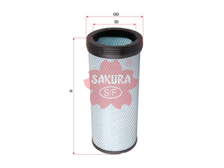 SAKURA,, Air Filter (Element), AY120-UD507, A-6114, UD TRUCKS