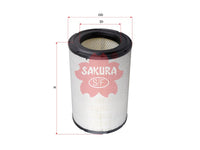 Air Filter (ဒြပ်စင်)၊ SAKURA၊ AY120-UD503၊ A-6115၊ UD ထရပ်ကား (123713)