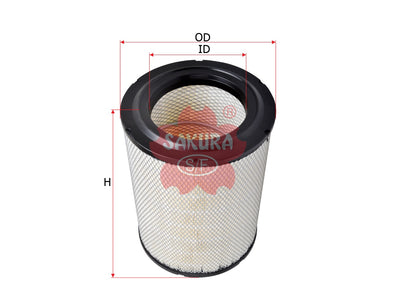 SAKURA,, Air Filter (Element), AY120-UD512, A-6119M, NISSAN