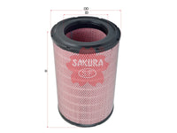 SAKURA,, Air Filter (Element), AY120-UD505, A-6123, UD TRUCKS
