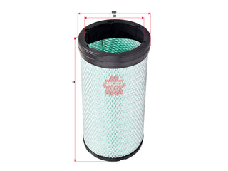 SAKURA,, Air Filter (Element), 16546-99601, A-6125, UD TRUCKS