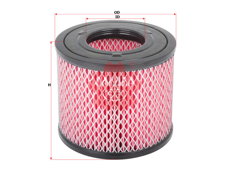 SAKURA,, Air Filter (Element), ZA8-97178-609-0, A-6127, ISUZU