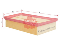 SAKURA,, Air Filter (Element), 16546-8850R, A-61360, NISSAN