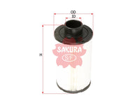 ไส้กรองอากาศ(ธาตุ) SAKURA, 16546-VN51A, A-61450, NISSAN (125095)