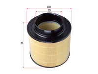 SAKURA,, Air Filter (Element), 12303447, A-62310, DEUTZ