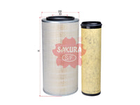SAKURA,, Air Filter (Element), 2165056+4144966, A-6304-S, JOHN DEERE
