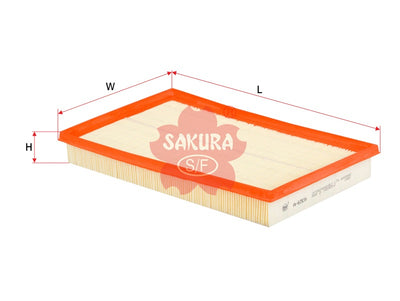 SAKURA,, Air Filter (Element), 90512447, A-6506, VAUXHALL