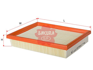 SAKURA,, Air Filter (Element), 834581, A-6517, CHEVROLET
