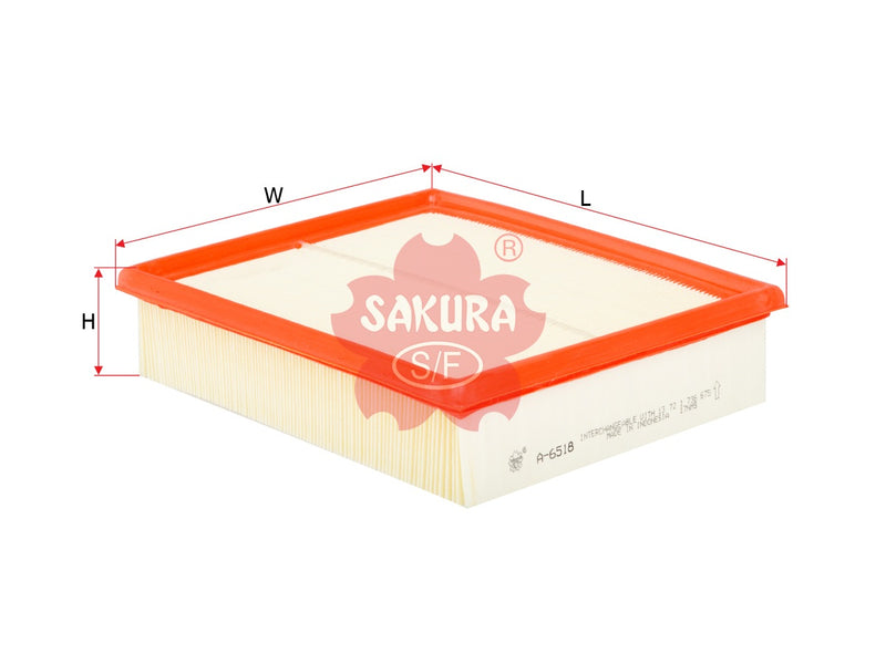SAKURA,, Air Filter (Element), 90284766, A-6518, BMW