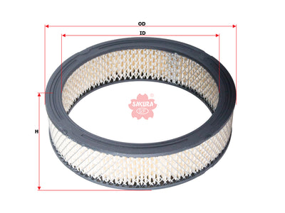 SAKURA,, Air Filter (Element), 25040881, A-6526, GMC