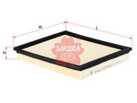 SAKURA,, Air Filter (Element), 93192885, A-6533, CHEVROLET