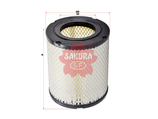 SAKURA,, Air Filter (Element), 8-15036-141-0, A-6536, GMC