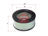 SAKURA,, Air Filter (Element), CC3RZ-9601-E, A-65520, ALLIS CHALMERS