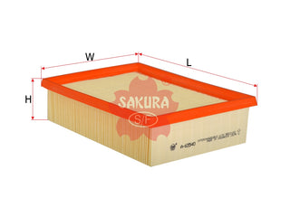 SAKURA,, Air Filter (Element), 95021102, A-65540, HOLDEN