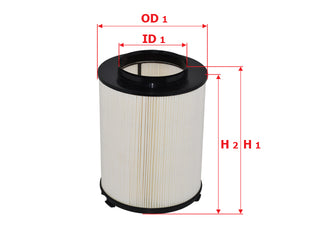 SAKURA,, Air Filter (Element), 8-15202408-0, A-65560, CHEVROLET
