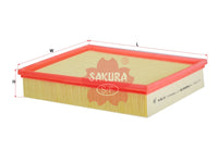 SAKURA,, Air Filter (Element), 68037059AA, A-66150, DODGE