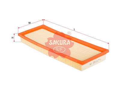 SAKURA,, Air Filter (Element), F5RZ-9601-C, A-6821, FORD