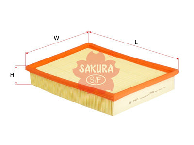 ไส้กรองอากาศ(ไส้กรอง) SAKURA, 1257460, A-6823, VOLVO CARS (123367)