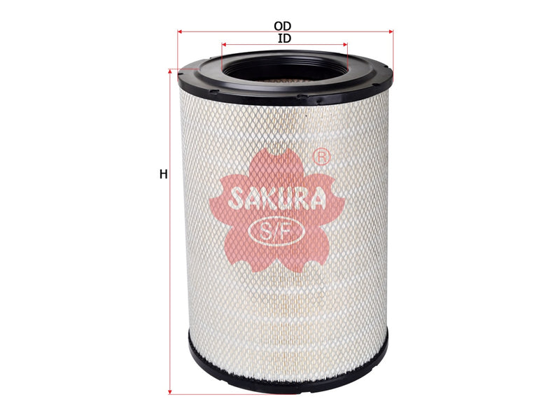 กรองอากาศ(ไส้กรอง) SAKURA, 8.319.147.187.0, A-6834, EVOBUS (125189)